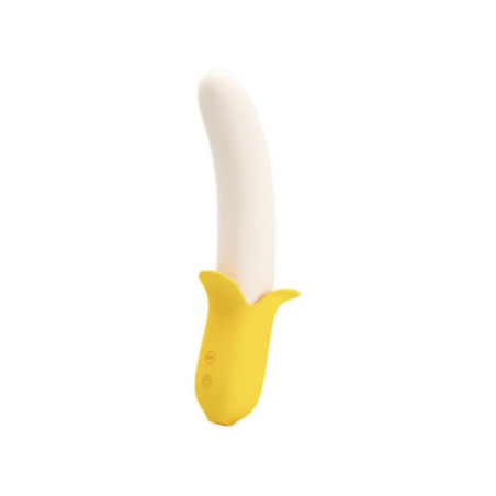 PRETTY LOVE - BANANA GEEK SUPER POWER 7 VIBRAZIONI SU E GIÙ SILICONE NERO