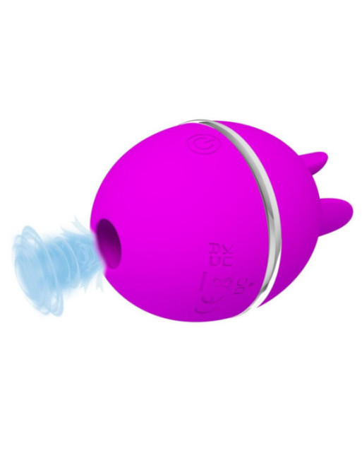 PRETTY LOVE - VIBRATORE IN SILICONE TONDO VIOLA GEMINI BALL