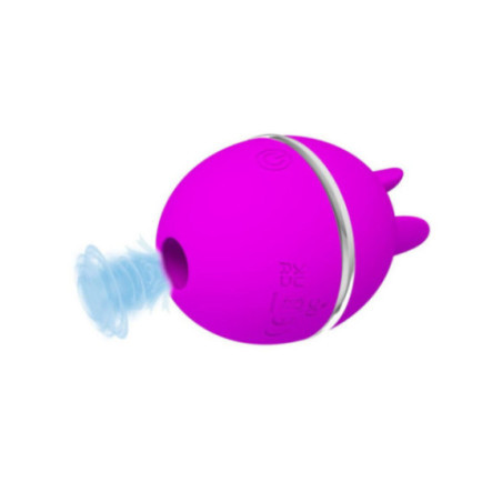 PRETTY LOVE - VIBRATORE IN SILICONE TONDO VIOLA GEMINI BALL