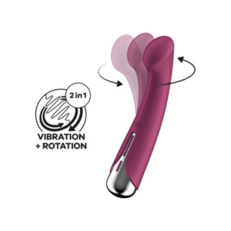 SATISFYER - SPINNING G-SPORT 1 VIBRATORE ROTATORE ROSSO