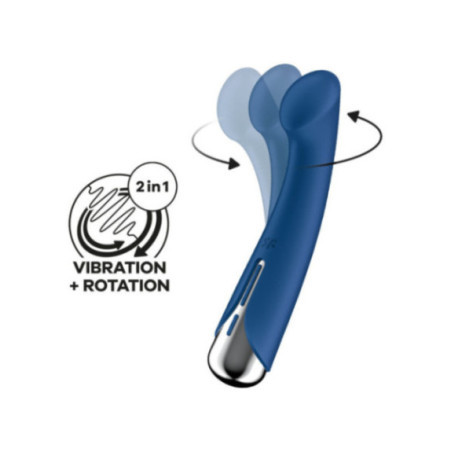 SATISFYER - SPINNING G-SPORT 1 VIBRATORE ROTATORE BLU