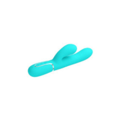 PRETTY LOVE - VIBRATORE MULTIFUNZIONE G-SPOT VERDE ACQUA