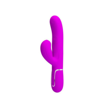 PRETTY LOVE - VIBRATORE MULTIFUNZIONE PERLITA 3 IN 1 G-SPOT VIOLA