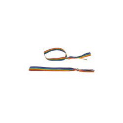 PRIDE - BRACCIALE CON SFERE IN ARGENTO CON BANDIERA LGBT