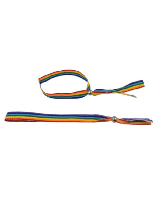 PRIDE - BRACCIALE CON SFERE IN ARGENTO CON BANDIERA LGBT