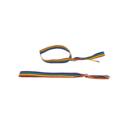 PRIDE - BRACCIALE CON SFERE IN ARGENTO CON BANDIERA LGBT