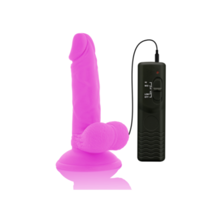 DIVERSIA - DILDO VIBRANTE FLESSIBILE VIOLA 17 CM -O- 3