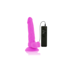 DIVERSIA - DILDO VIBRANTE FLESSIBILE VIOLA 18 CM -O- 4 CM