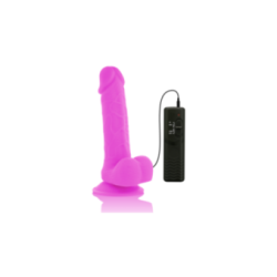 DIVERSIA - DILDO VIBRANTE FLESSIBILE VIOLA 20