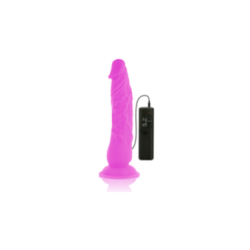 DIVERSIA - DILDO VIBRANTE FLESSIBILE VIOLA 21 CM -O- 4