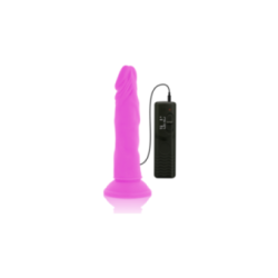DIVERSIA - DILDO VIBRANTE FLESSIBILE VIOLA 23 CM -O- 4