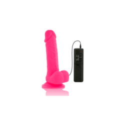 DIVERSIA - DILDO VIBRANTE FLESSIBILE ROSA 20