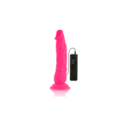 DIVERSIA - DILDO VIBRANTE FLESSIBILE ROSA 21 CM -O- 4