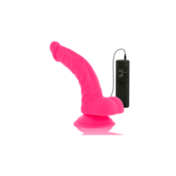 DIVERSIA - DILDO VIBRANTE FLESSIBILE ROSA 21