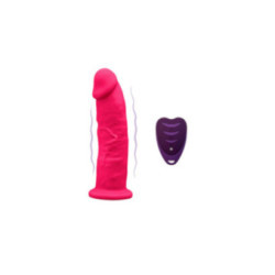 SILEXD - MODELLO PENE REALISTICO 2 ROSA + TELECOMANDO LRS 17 CM