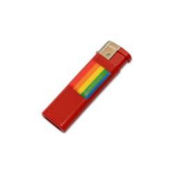 PRIDE - FUCSIA CHIARO CON BANDIERA LGBT