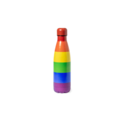 PRIDE - SCALDABAGNO METALLICO CON BANDIERA LGBT