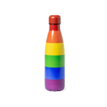 PRIDE - SCALDABAGNO METALLICO CON BANDIERA LGBT