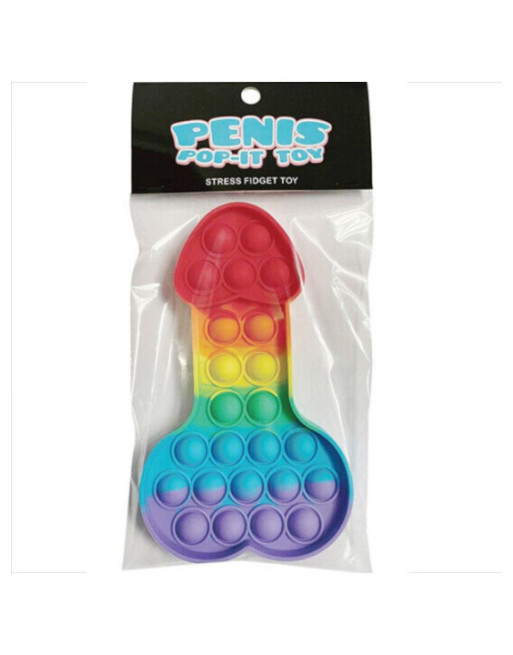 KHEPER GAMES - GIOCATTOLO ANTISTRESS PENE POP-IT MULTICOLORE