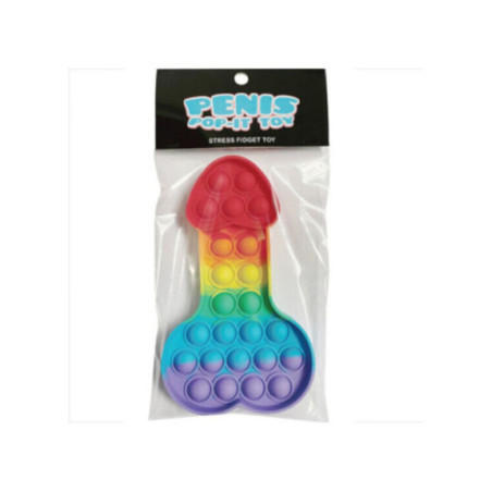 KHEPER GAMES - GIOCATTOLO ANTISTRESS PENE POP-IT MULTICOLORE