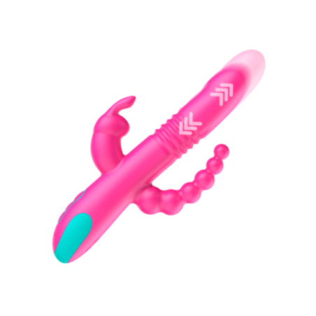 HAPPY LOKY - TRIPLA STIMOLAZIONE DONALD: COMPATIBILE CON LA TECNOLOGIA WIRELESS ANALE, G-SPOT E CLITORIDEA WATCHME