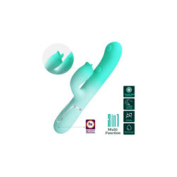 PRETTY LOVE - VIBRATORE MULTIFUNZIONE CONIGLIO GIGI VERDE ACQUA