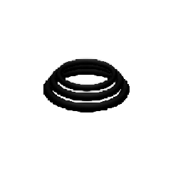 JOYDIVISION POTENZDUO - PLUS SET 3 ANELLI NERO - S, M, L