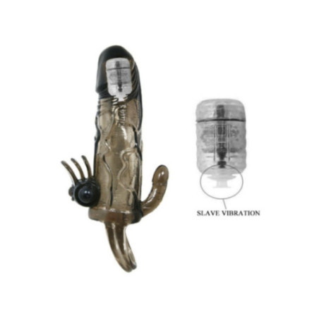 BAILE - COPRI PENE BRAVE MAN CON CLIT E STIMOLAZIONE ANALE DOPPIO BULLET NERO 16
