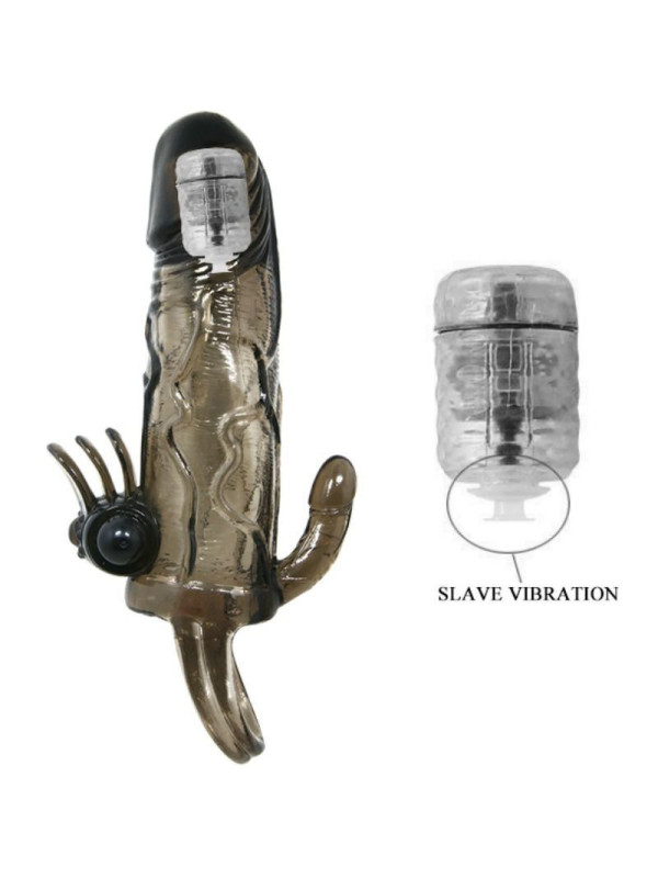 BAILE - COPRI PENE BRAVE MAN CON CLIT E STIMOLAZIONE ANALE DOPPIO BULLET NERO 16