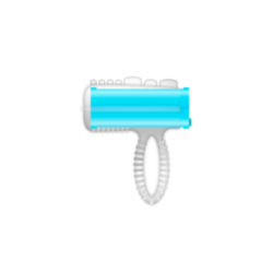 CASUAL LOVE - ANELLO LINGUA VIBRANTE BLU
