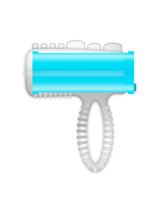 CASUAL LOVE - ANELLO LINGUA VIBRANTE BLU