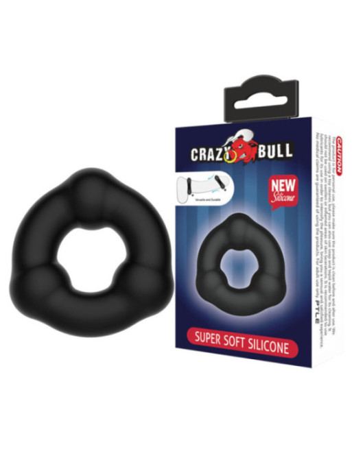 CRAZY BULL - ANELLO IN SILICONE SUPER MORBIDO CON NODULI