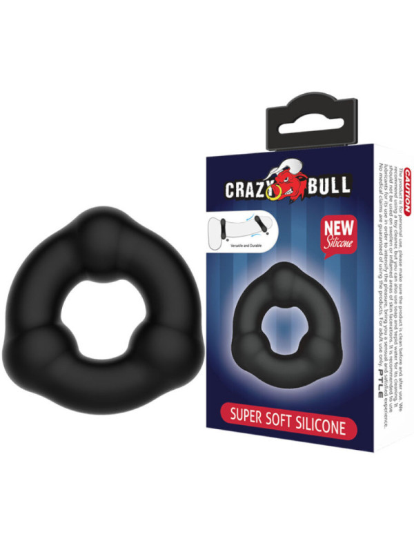 CRAZY BULL - ANELLO IN SILICONE SUPER MORBIDO CON NODULI
