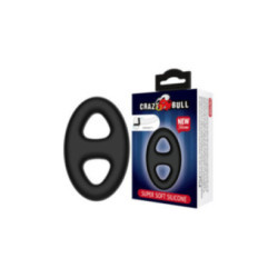 CRAZY BULL - ANELLO DOPPIO OVALE IN SILICONE