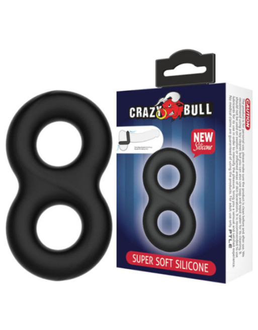 CRAZY BULL - ANELLO IN SILICONE DOPPIO INFINITO