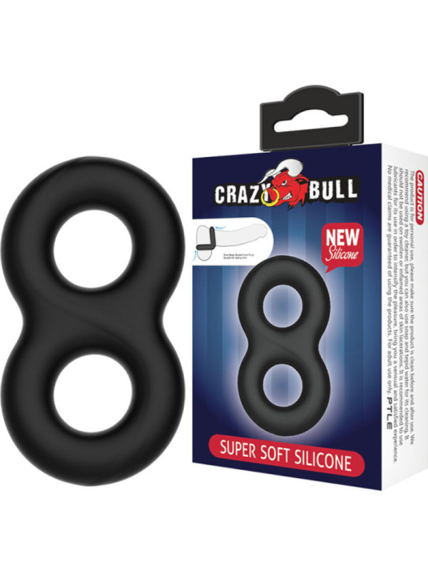 CRAZY BULL - ANELLO IN SILICONE DOPPIO INFINITO