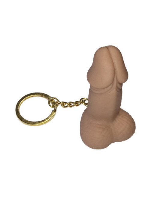 DIABLO PICANTE - PORTACHIAVI FISCHIO A FORMA DI PENE COLOR CARNE