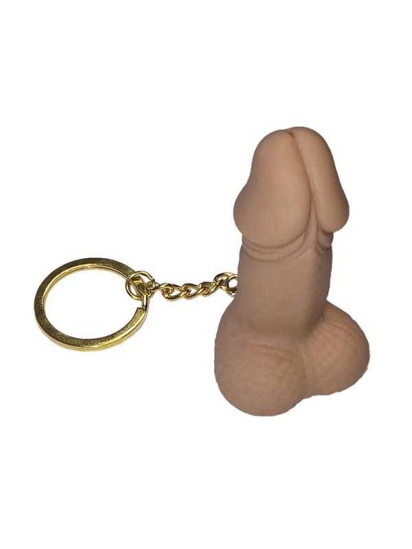 DIABLO PICANTE - PORTACHIAVI FISCHIO A FORMA DI PENE COLOR CARNE