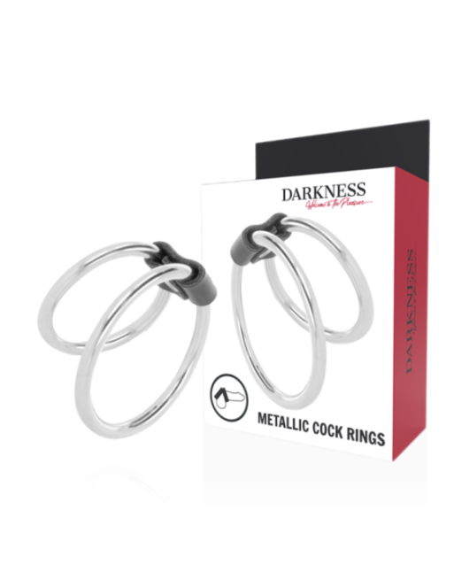 DARKNESS - ANELLO PER PENE DOPPIO IN METALLO