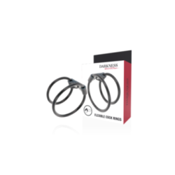 DARKNESS - DOPPIO ANELLO PER PENE FLESSIBILE
