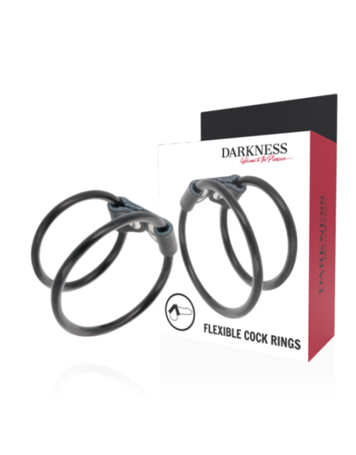 DARKNESS - DOPPIO ANELLO PER PENE FLESSIBILE