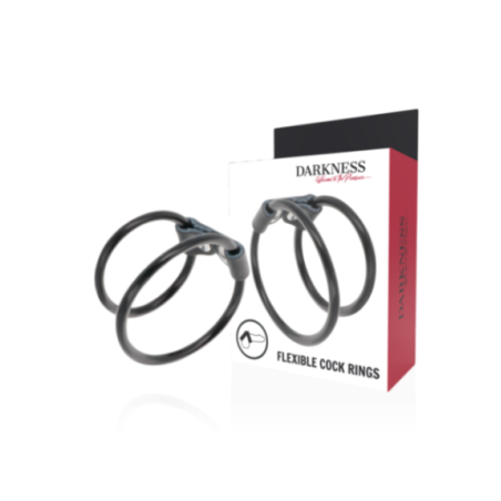 DARKNESS - DOPPIO ANELLO PER PENE FLESSIBILE