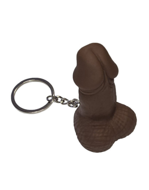 DIABLO PICANTE - PORTACHIAVI FISCHIO A FORMA DI PENE COLOR MULATTO
