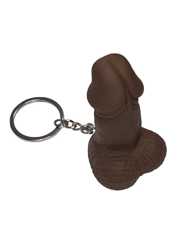 DIABLO PICANTE - PORTACHIAVI FISCHIO A FORMA DI PENE COLOR MULATTO