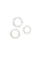 SEVEN CREATIONS - SET DI TRE ANELLI PER PENE TRASPARENTI