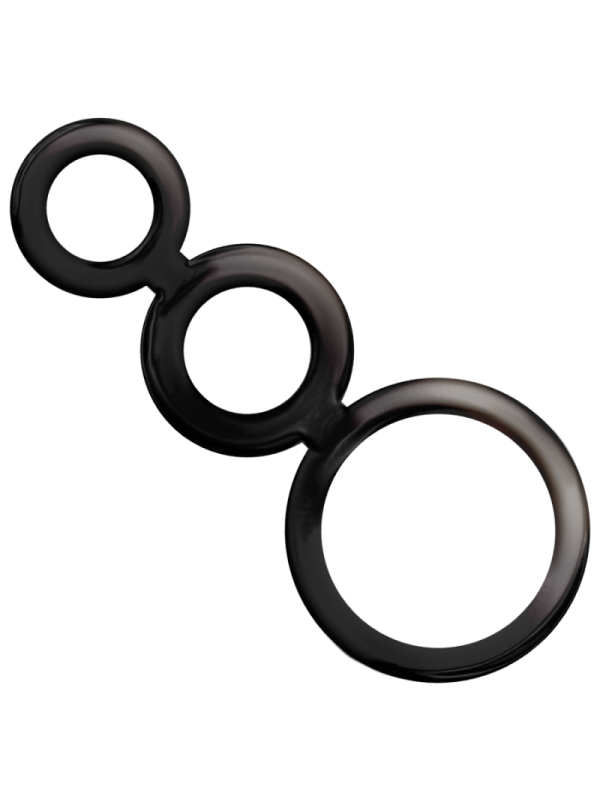 ADDICTED TOYS - SET DI ANELLI PER PENE - FUMO