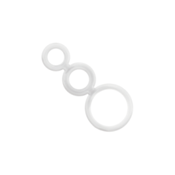 ADDICTED TOYS - SET DI ANELLI PER PENE TRASPARENTE