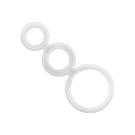 ADDICTED TOYS - SET DI ANELLI PER PENE TRASPARENTE