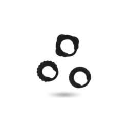 ADDICTED TOYS - SET C-RING NERO