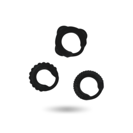 ADDICTED TOYS - SET C-RING NERO